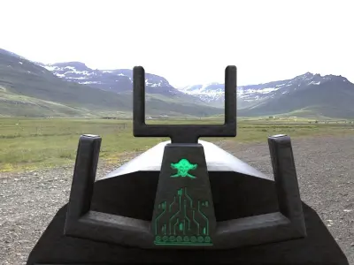 Sci-Fi Motorcycle 3D model