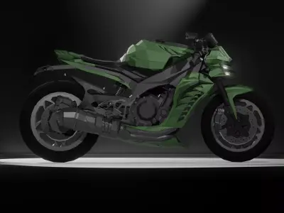 Sports Motorcycle LowPoly - Adams Low-poly 3D model