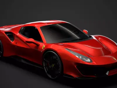 Ferrari Spider 488 Pista 2020 3D model