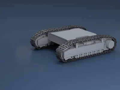 Caterpillar 3D model rigging 3D model