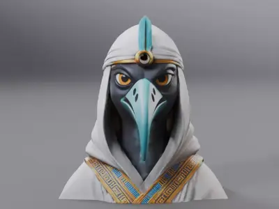 egyptian bust 3D model
