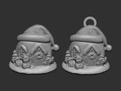 christmas igloo house decor  3D print model