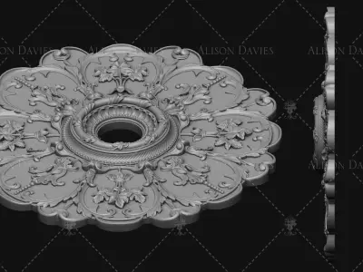Ceiling Rose 2 3D print model 3D print model