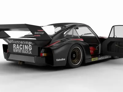 Porsche 935 77 1977 Daytona Racing 3d model HQ 3D model