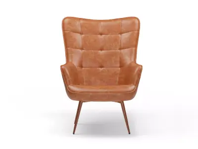 Tufted Chair Low-poly 3D model