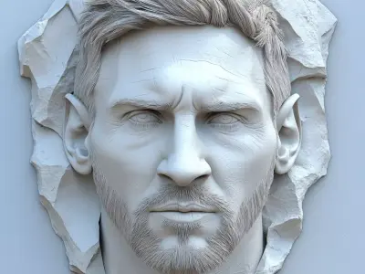Messi two models 3D print model