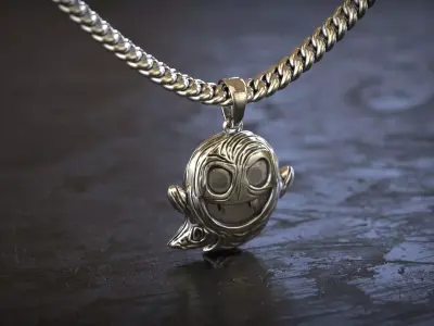 Vampire Ghost  Pokemon Pendant 3D print model