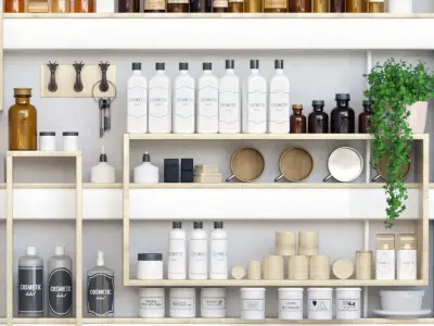 Elements of decor for the beauty salon 3D model