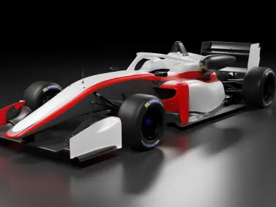 f3 model racing car 3D model