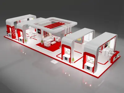 Booth Exhibition Stand a275b 3D model