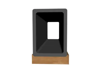 1 2in Wall x5in Rectangle Tube 3D model