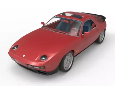 1981 Porsche 928 3D model