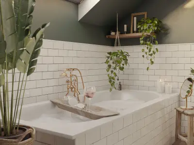 Bohemian Bathroom 3D model