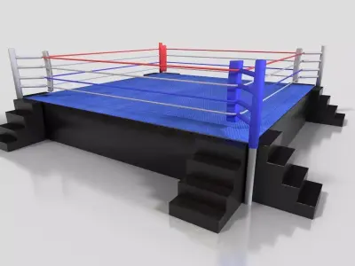 Boxing Ring Low-poly 3D model