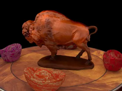 Yellowstone Bison 3D model figure 3D model