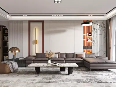 room Modern living 3D model