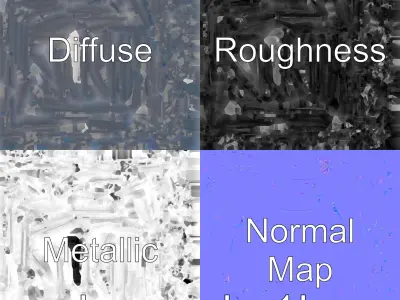 Ornate Wrought Iron Gate Model for Render and Game Use Low-poly 3D model