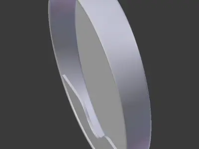 Round Wall Mirror 3D model