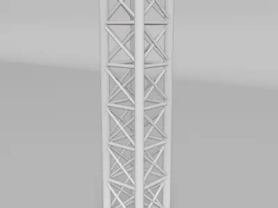 Steel Square Truss 2 Low-poly 3D model