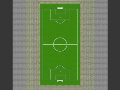 3D Stadium 3D model