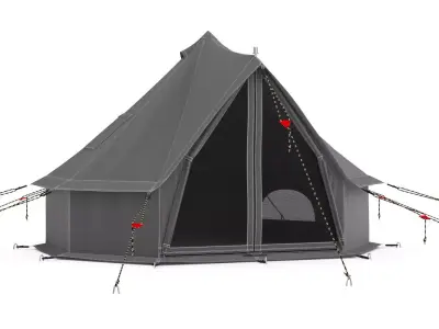Regatta Canvas Bell Tent 3D model