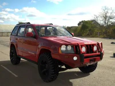 JEEP GRAND CHEROKKE ARB RED  3D model