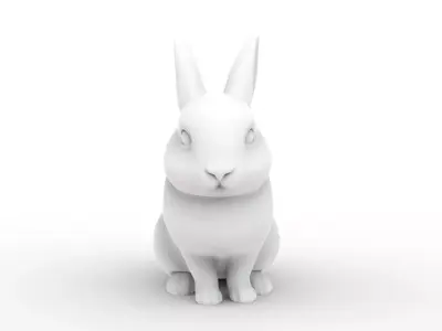 Sculpted Rabbit 3D Printable 3D print model