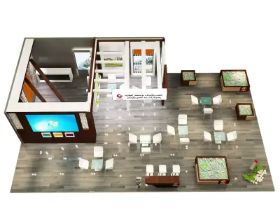 Booth Exhibition Stand a285 3D model