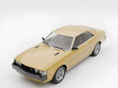 Classic 1970s  Early 1980s Japanese Sport Coupe Low-poly 3D model