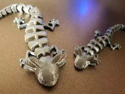 Axolotl Articulated STL file  3D model