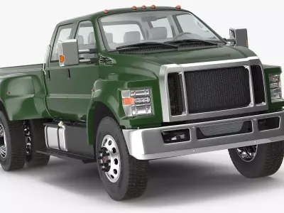 Generic Pickup Rigged 3D model