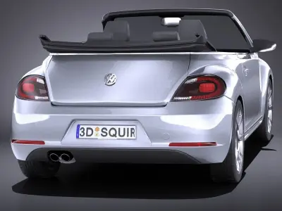 Volkswagen iBeetle Convertible 2015 VRAY 3D model