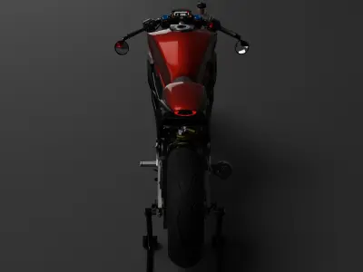Custom CB 250 RR Neo Sport Cafe Low-poly 3D model