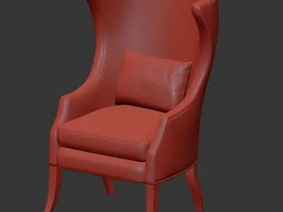 Quintus Home Busam Wing chair 3D model