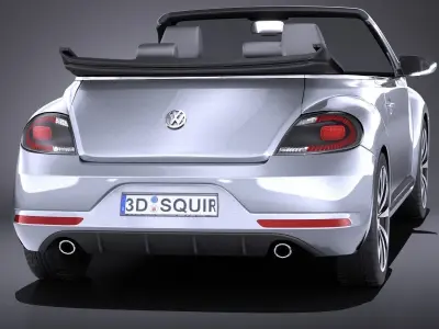 Volkswagen Beetle Convertible R-line 2015 VRAY 3D model