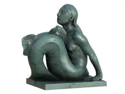 Statue 015 Low-poly 3D model