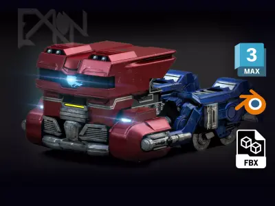 Transformers One Optimus Prime Cybertron Vehicle Form 3D model