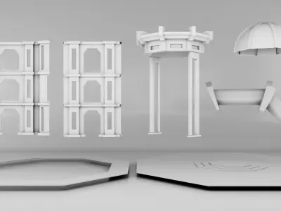 Royal Coliseum Free low-poly 3D model