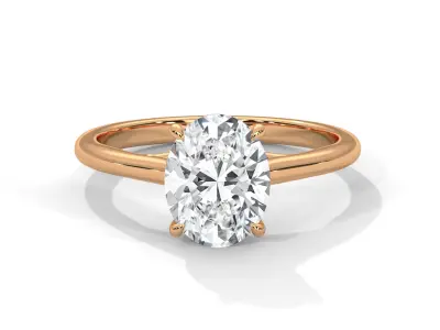 solitaire ring with detail images and 360 render videos 60 3D print model
