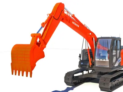 Hitachi  Excavator 3D model 3D model