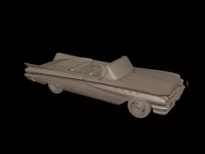 Buick LeSabre 1959 two doors convertable  3D print model