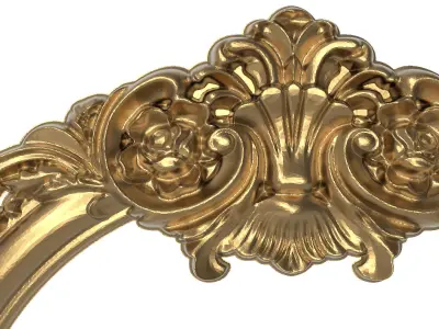 carved frame 3D model 23