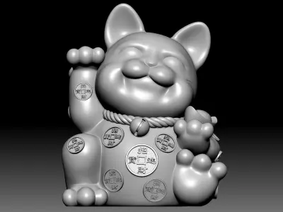 Fortune Cat 3D model