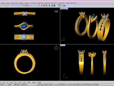  Ladies Ring- lot-1 3D print model