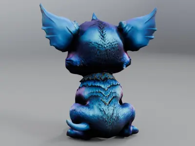 alien dog 3D model