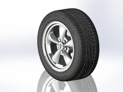 Wheels for scale model of american sportcar 1994-2004 3D print model