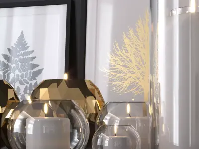 Candles 3D model purchase