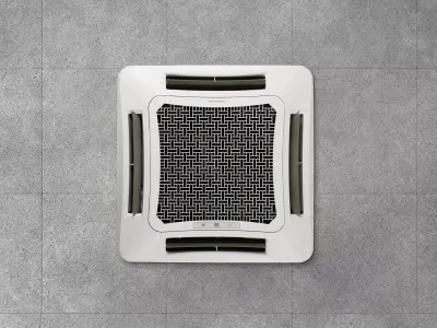 CEILING FAN-COIL  High Detailed 3D Model 3D model