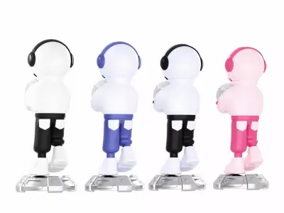 Astronaut Statue Lamp 3D model