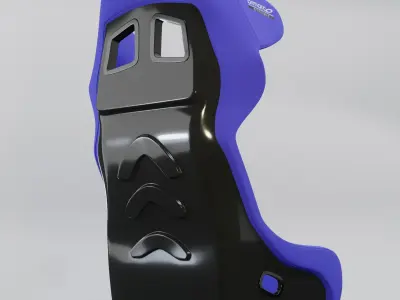 Bimarco Dynamic Racing Bucket Seat Blue 3D model
